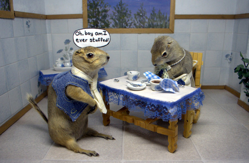 Diorama from the Torrington Gopher Hole Museum