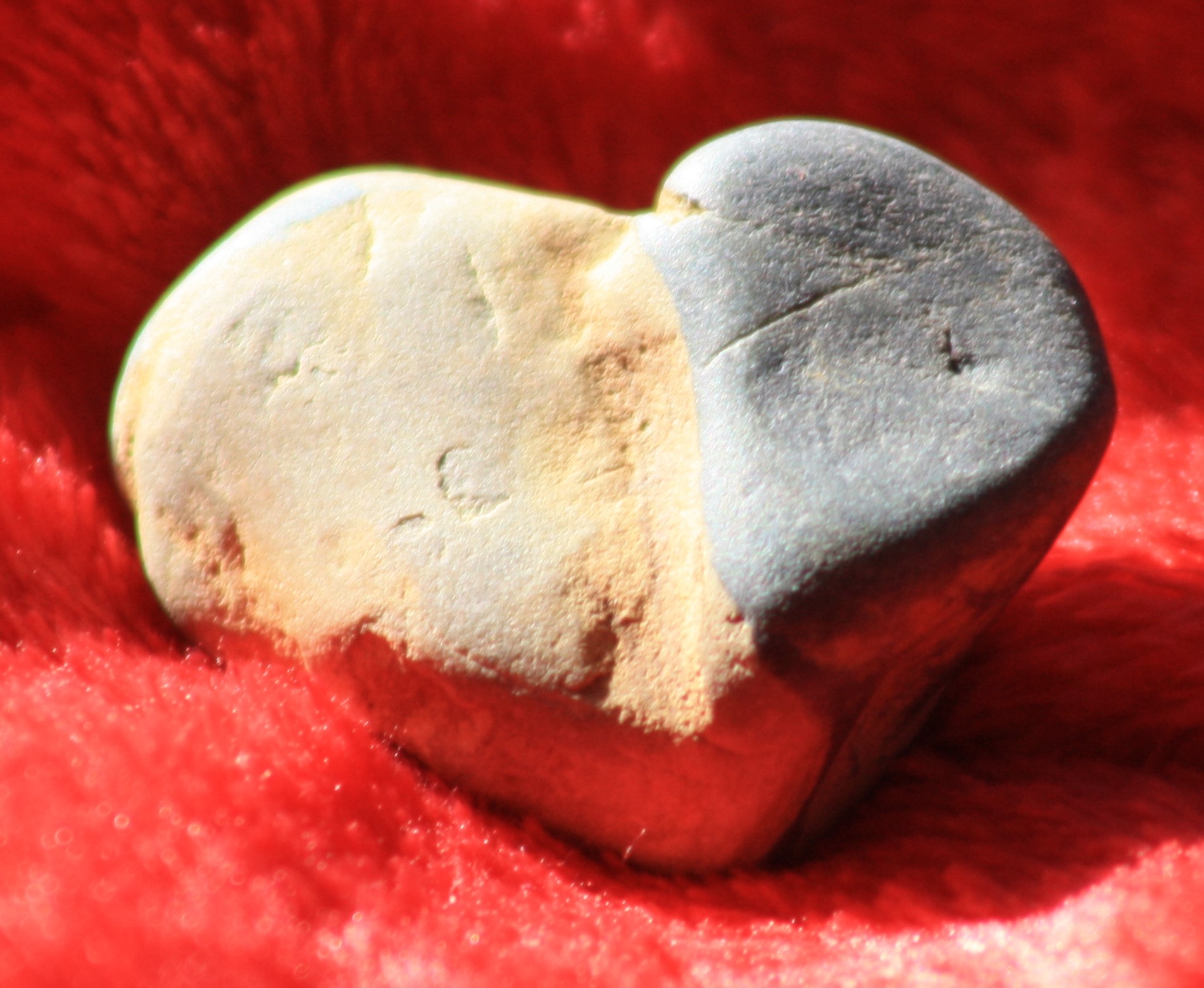 heart-shaped stone