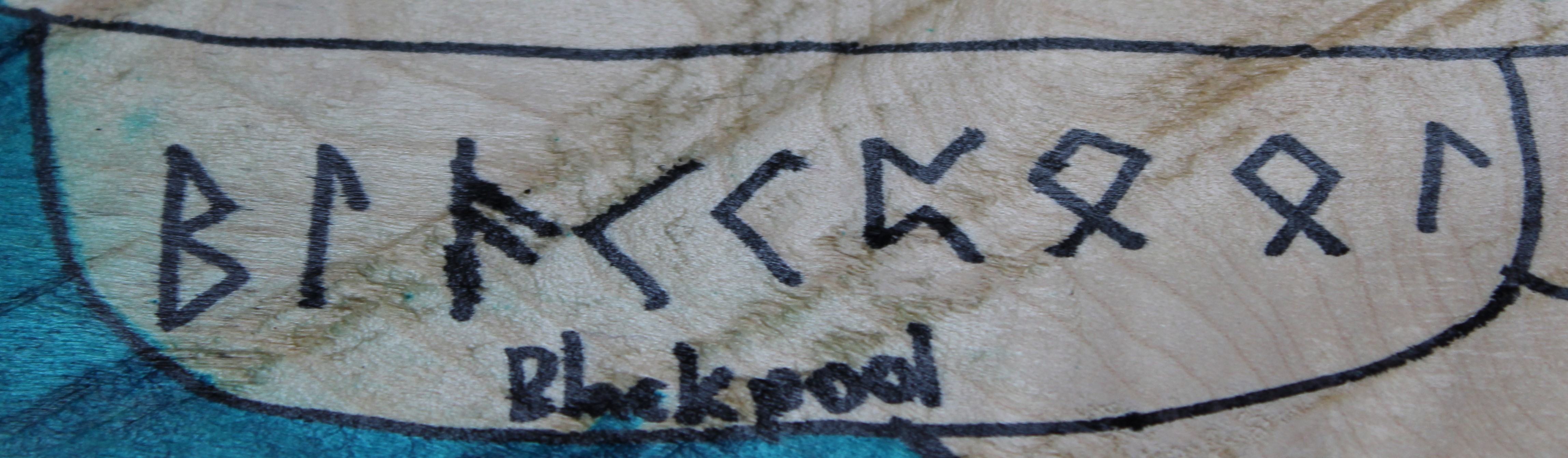 Blackpool written in runes