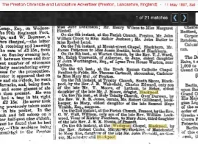 May 1867 newspaper cutting about Wesleyan marriages