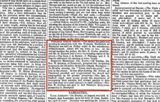 Newspaper article dated 21 February 1880 about the Adelaide Street Methodist Church annual meeting and tea