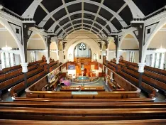 Interior of North Shore Methodist Church