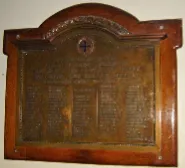 First World War bronze memorial plaque