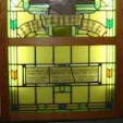 Stained glass Second World War memorial window from Chapel Street Methodist Church, Blackpool