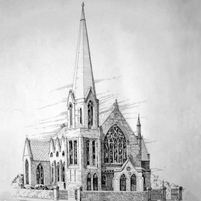 Sketch of Rawcliffe Street Methodist Church, Blackpool