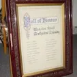Framed roll of honour for Waterloo Methodist Church, Blackpool
